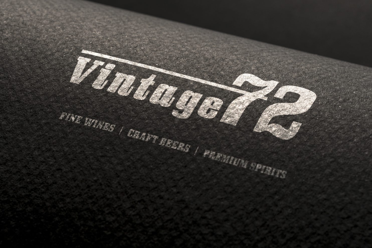 Logo design mockup for Vintage72 cellars in Rosanna